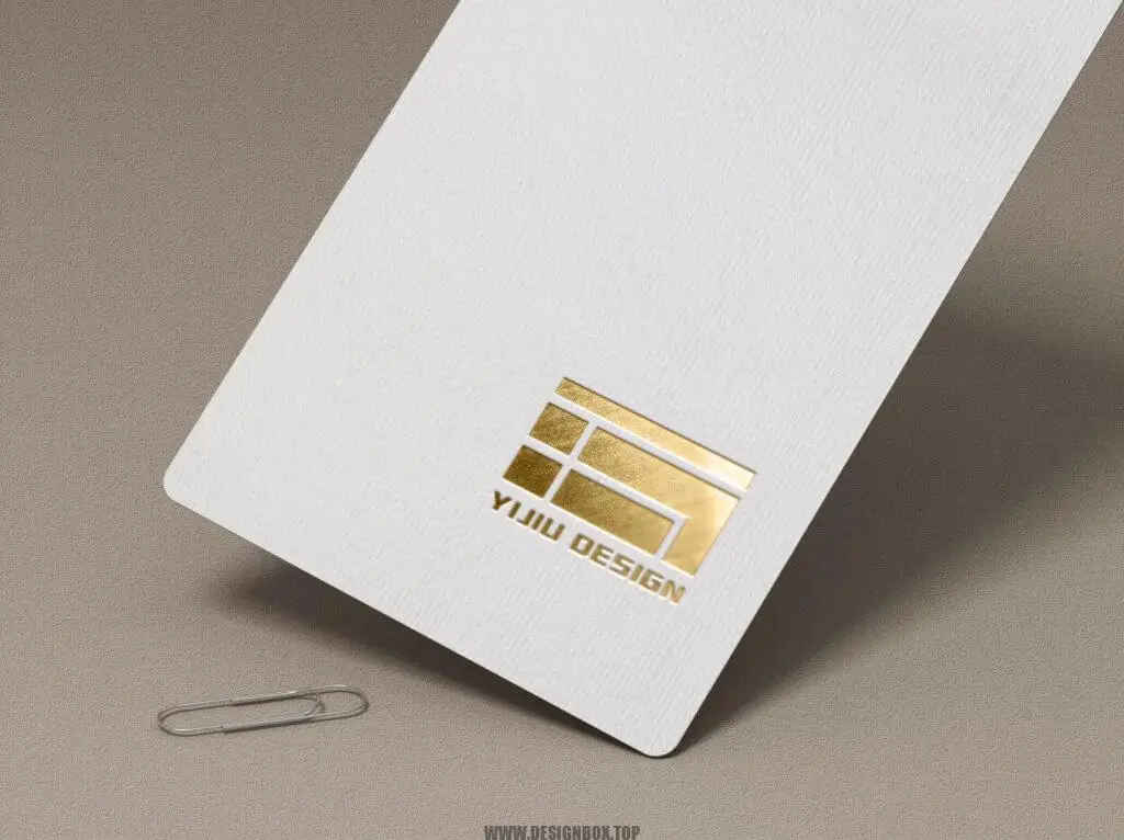 原创3D烫金logo样机