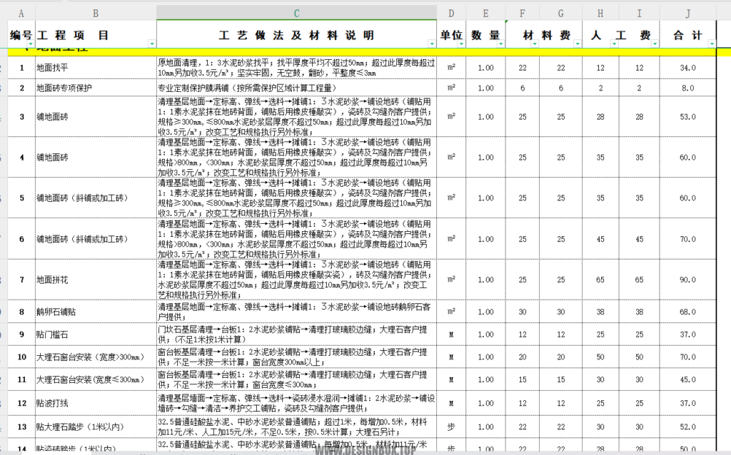 图片[12]-【8.48GB】装修报价教程-室内预算完全教程-设计盒子